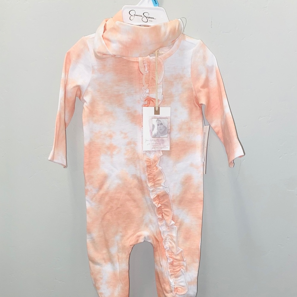 NWT Jessica Simpson Footsie & headband set - Picture 3 of 4